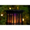 Solar Patio Lantern Bug Zapper,Acre Coverage, Led Flame Effect, Black,1 Pack - Black