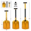 Home Multi Functions Adjustable Aluminum Snow Shovel With Anti-Skid Handle - Gold - Snow Shovels