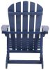 Adirondack Chair Solid Wood Outdoor Patio Furniture for Backyard, Garden, Lawn, Porch -Navy Blue - as Pic