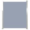 Patio Retractable Side Awning 63"x118" Gray - Grey