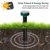 4Pcs Solar Powered Mole Repeller Sonic Gopher Stake Repellent Waterproof Outdoor For Farm Garden Yard  - Green