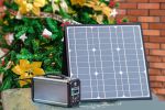 300W Solar Generator, FlashFish 60000mAh Portable Power Station Camping Potable Generator with 50W 18V Portable Solar Panel, Flashfish Foldable Solar