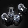 Garden Cracked Glass Ball Hanging Solar Lights with Handle and Clip - Multi-Color