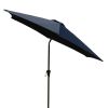 9' Pole Umbrella With Carry Bag, Navy Blue - as pic