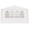 Professional Party Tent with Side Walls 13.1'x19.7' White 0.3 oz/ft¬≤ - White