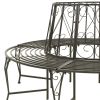 Patio Tree Bench 63" Steel - Grey