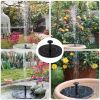 18/16/13cm Solar Water Fountain Colorful Fountain Floating Solar Powered Pool Pond Waterfall Fountain Pump Garden Outdoor Decor - 18cm warm led - Chin