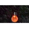 Garden Cracked Glass Ball Hanging Solar Lights with Handle and Clip - Warm