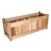 32w x 11d x 12h Planter Box with Trellis Privacy Screen Set