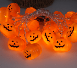 Halloween Decoration Pumpkin  Light  LED String Lights Lantern (Option: I White-1.2M)