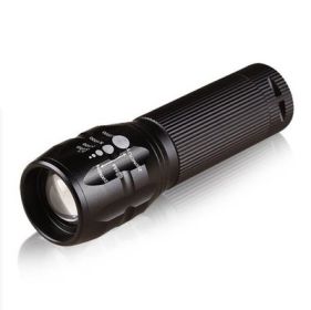 Zoom 3 gear strong light LED flashlight focusing outdoor bike mountain bike lamp 18500 AAA battery (Option: 3)