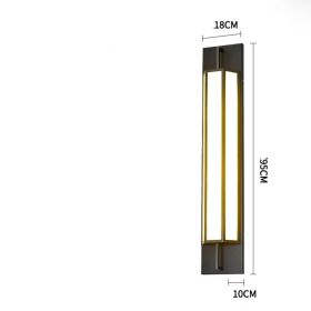 Aterproof Villa Gate Pillar Courtyard Garden Outdoor Rainproof Wall Lamp (Option: Neutral Light Large Size)