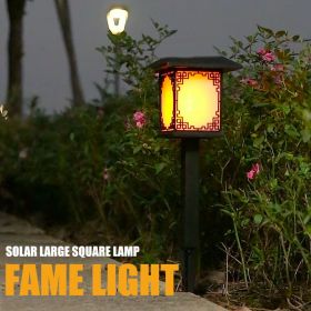 Outdoor Waterproof Solar LED Lights Decorate Garden Passages (Option: Flame-2PCS)