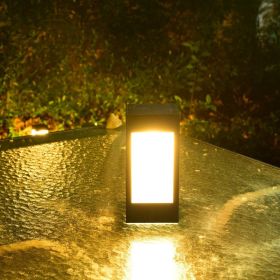 European Style Column Head Lamp Outdoor Villa Courtyard Wall Lamp Solar Wall Lamp (Option: Small warm light)